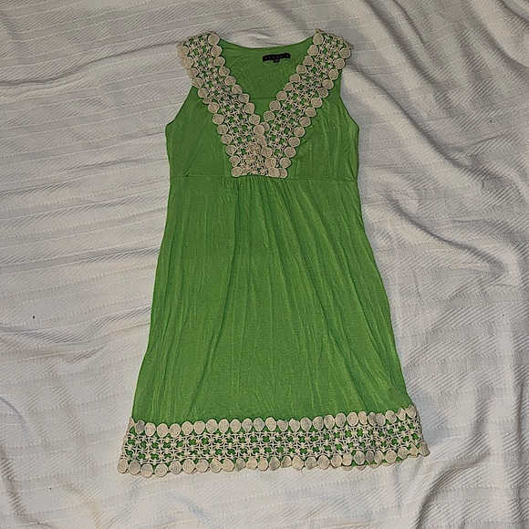 Green Maxi Dress Size 6 - Picture 1 of 3